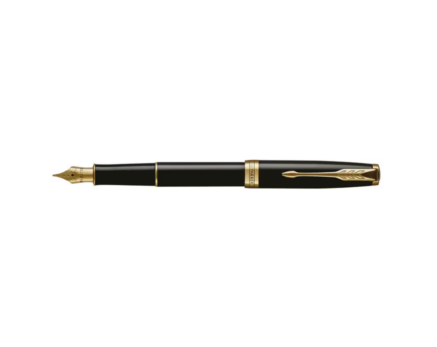 Parker Sonnet Fountain Pen - Black Lacquer Gold Trim